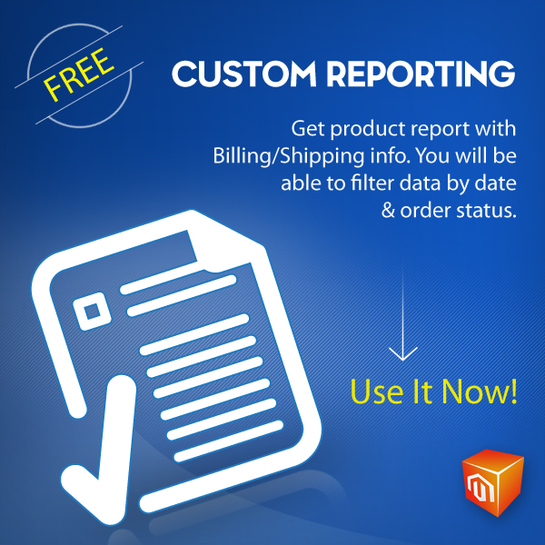 magento custom reporting extension