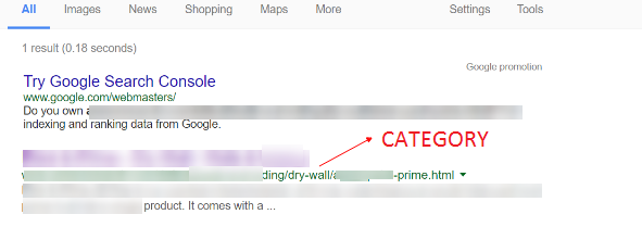 noncanonical category url