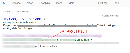 noncanonical product url